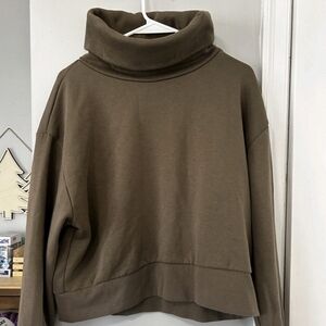 Zara Taupe Cowl Neck Sweater